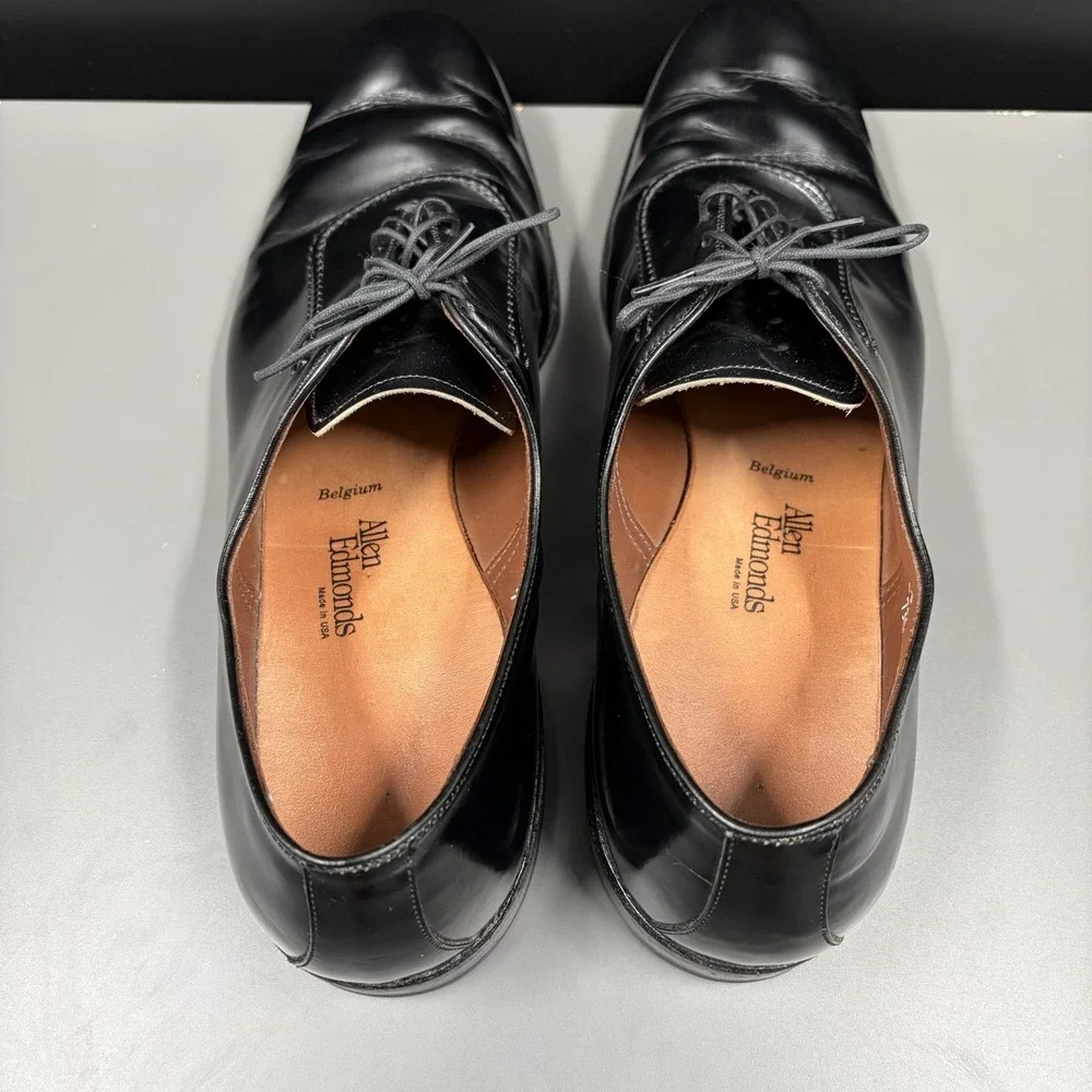 Allen Edmonds Belgium Wholecut Oxford Dress Shoes Mens 13 A Black‎ Calf Leather